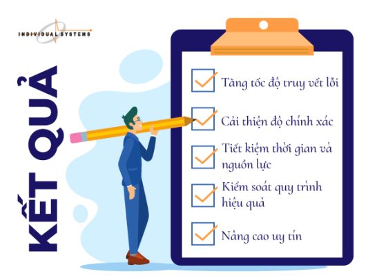 kết quả ứng dụng giải pháp vào truy vết hàng hóa