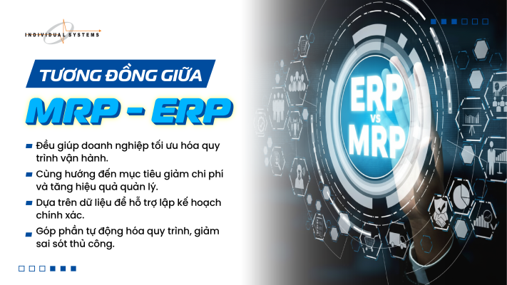 điểm giống nhau của mrp và erp